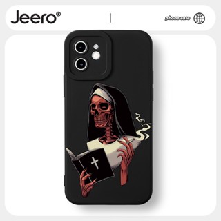 Jeero เคสไอโฟน เคสซิลิโคนนุ่มกันกระแทกน่ารักตลก เคสโทรศัพท์ Compatible for iPhone 14 13 12 11 Pro Max SE 2020 X XR XS 8 7 6 6S Plus พลัส HFF2299