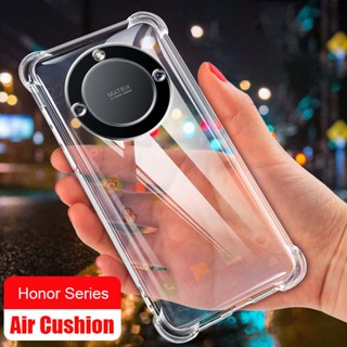 Honor X9a 5G 2023 Air Bag เคสซิลิโคน TPU ใส แบบบาง ป้องกันเต็มรูปแบบ