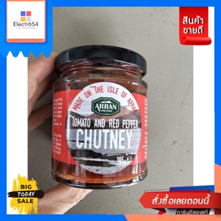 Arran Tomato And Red Pepper Chutney ซอสมะเขือเทศ ผสมพริกแดง สำหรับจิ้ม และราดอาหาร 185 ก