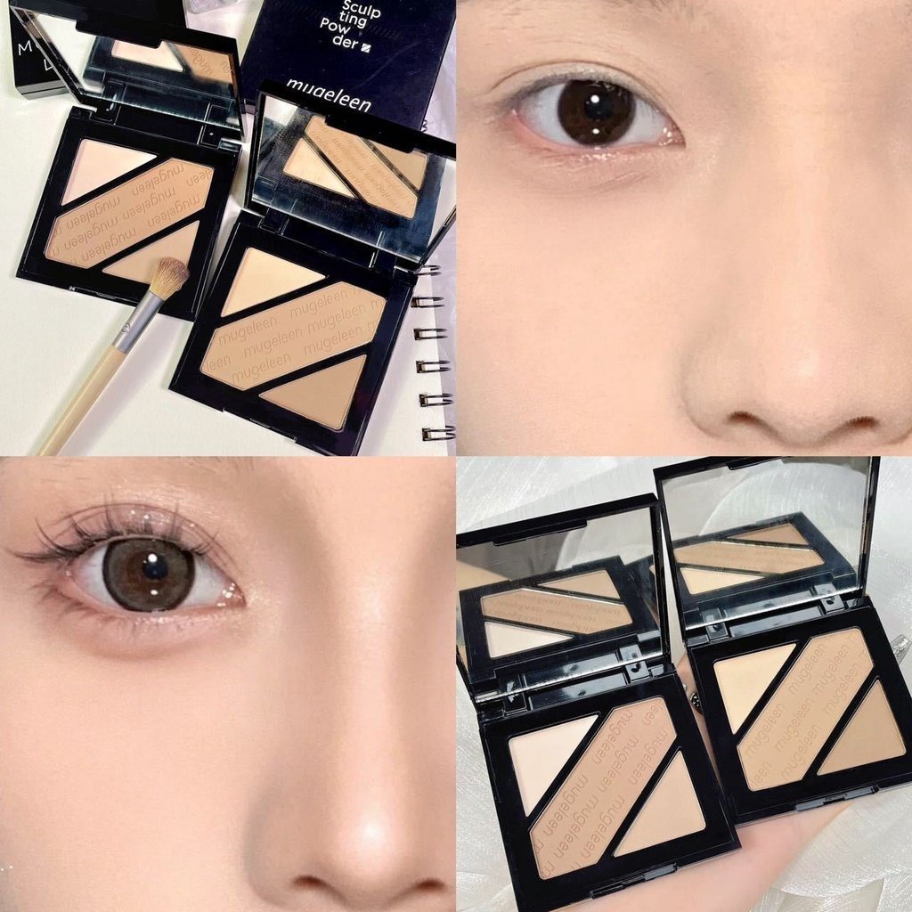 Muge LEEN ไฮไลท์คอนทัวร์จมูก เนื้อแมตต์ สามสี | Shopee Thailand