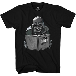 เสื้อยืดสีดำอินเทรนด์เสื้อยืด พิมพ์ลายกราฟฟิค Star Wars Darth Vader อินเทรนด์สําหรับผู้ชายS-4XL_04