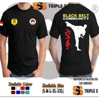 เสื้อยืด พิมพ์ลาย INKAI FORKI BLACK BELT COMMUNITY ศิลปะการต่อสู้