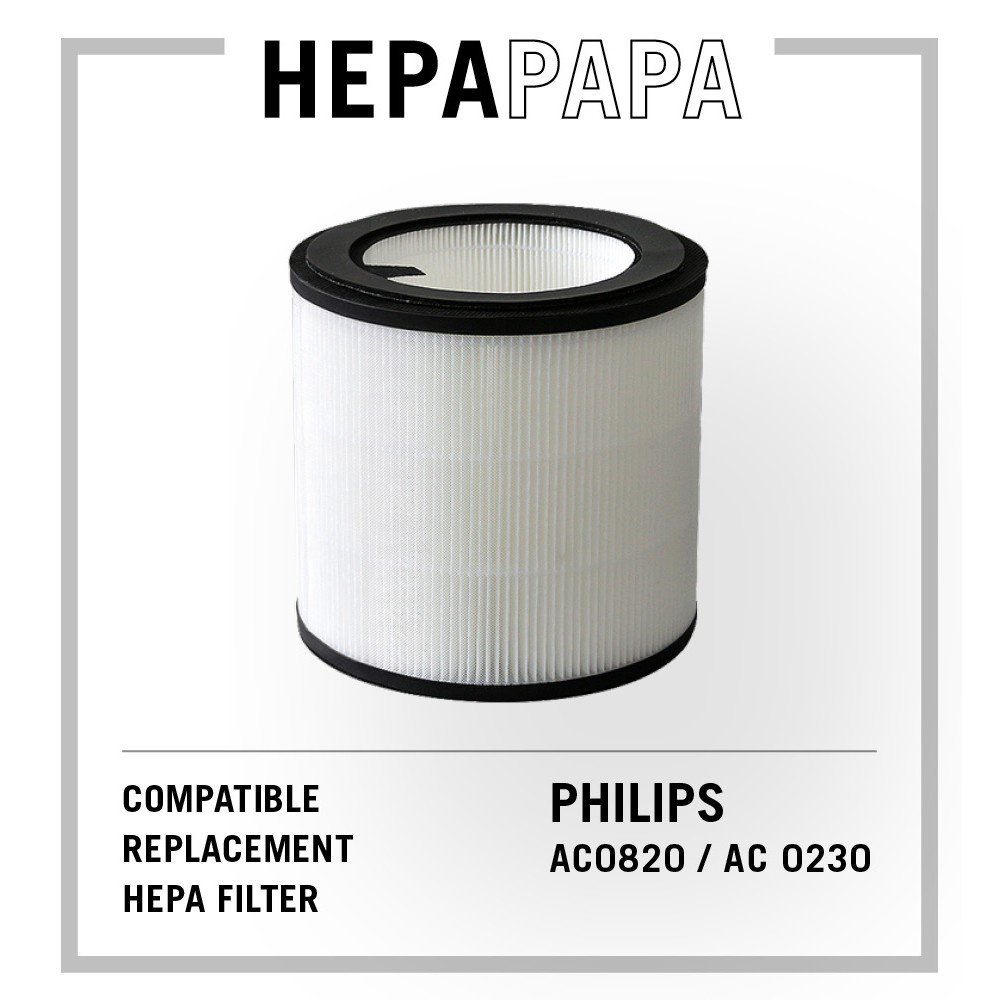 ไส้กรองอากาศคาร์บอน HEPA แบบเปลี่ยน สําหรับ Philips ac0820 fy0194 Philips Series 800