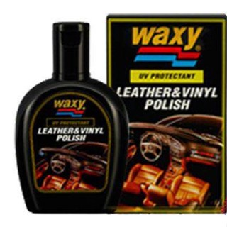 WAXY Leather &amp; VINYL POLISH น้ำยาเช็ดเครื่องหนัง แว๊กซี่ (Waxy) (125 มล.)