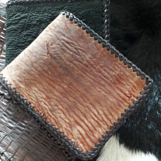 super craft wood wallet  crocodile/ Genuine  shark wallet กระเป๋าหนังจระเข้ shark wallet