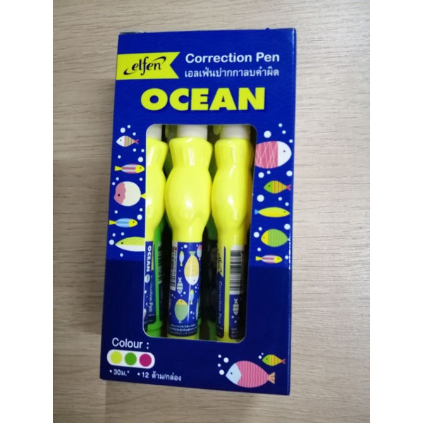 ปากกาลบคำผิด​ elfen​  รุ่น​ OCEAN  (1x​12​ ด้าม)​