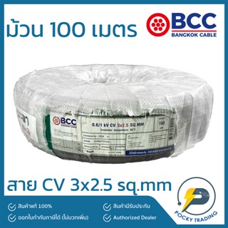 BCC สาย CV 3x2.5 sq.mm ยาว 100 เมตร