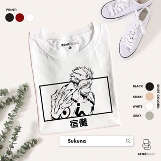 SUKUNA - Jujutsu Kaisen Tshirt or OVERSIZED| Benebasic | Anime Shirt Minimalist Basic_02