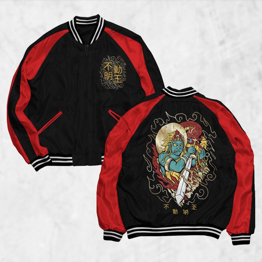 HIPNOP Sukajan Jacket สกรีนลายแจ็คเก็ตผู้ชายและผู้หญิง Distro Unisex Japan Premium Original