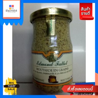 Edmond  Fallot Dijon Mustard Grains ซอสมัสตาร์ด เมล็ด  เอ็ดมงฟาโล205 กรัม Edmo