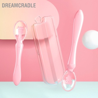 DreamCradle ช้อนซิลิโคนเด็กอ่อนการฝึกป้อนอาหารระยะแรกช้อนสำหรับทารกเด็ก