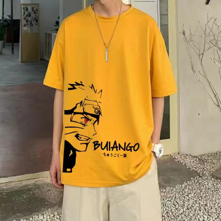 Naruto Sasuke Naruto Short-sleeved T-shirt  Payne/ Naruto / Sasuke / Kakashi Cool T Baju Lelaki &amp; Perempuan Unise_07
