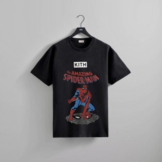 Kith Spider-Man Marvel Black Allies Mens Short Sleeve T-Shirt_03