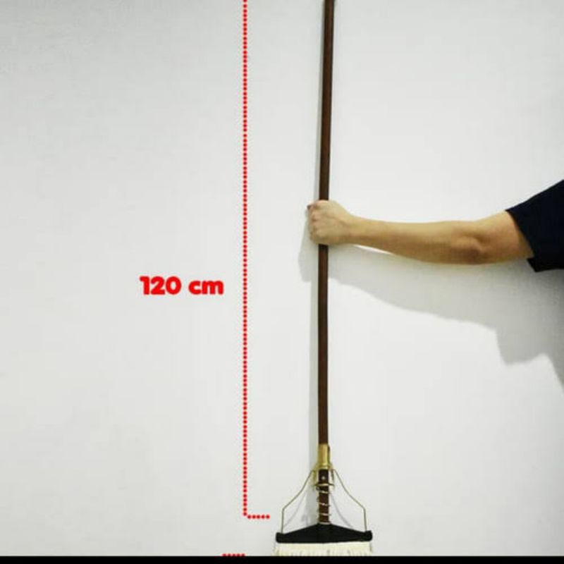 Gloria 120CM ด้ามไม้ม็อบ + แคลมป์ม็อบ ด้ามไม้หนาแข็งแรง ด้ามจับถูพื้น ด้ามจับถูพื้น แคลมป์ด้ามไม้ ไม