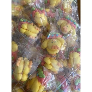 ตุ๊กตาไอซิ่งสำหรับแต่งหน้าเค้กบรรจุแพ็คละ80ตัวตุ้กตาน้ำตาลเเต่งหน้าเค้กมีหลายแบบ