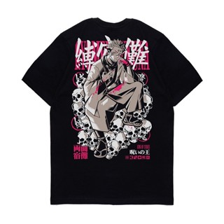 Cod เสื้อยืดแขนสั้นลําลอง พิมพ์ลายกราฟฟิค Jujutsu Kaisen-Ryomen Sukuna แฟชั่นสําหรับผู้ชาย และผู้หญิง_02