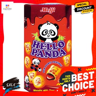 ขนม เมจิ เฮลโลแพนด้า บิสกิต รสช็อกโกแลต 57.5 กรัม Meiji Hello Panda Chocolate Biscuits 57.5 g.บิสกิต, คุ้กกี้, เวเฟอร์