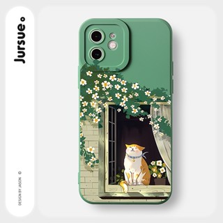 JURSUE เคสไอโฟน เคสซิลิโคนนุ่มกันกระแทกน่ารักตลก เคสโทรศัพท์ Compatible for iPhone 14 13 12 11 Pro Max SE 2020 X XR XS 8 7 6 6S Plus พลัส Y2845