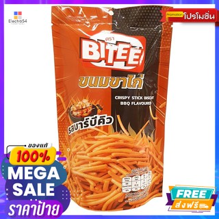 Bitee(ไบตี้) ไบตี้ ขนมขาไก่ รสบาร์บีคิว 75 ก. Bitie Chicken Leg Snack BBQ Flavor 75 g.บิสกิต, คุ้กกี้, เวเฟอร์