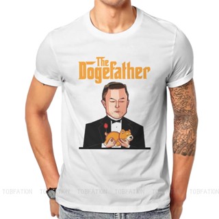 เสื้อยืด พิมพ์ลาย The Dogefather Elon Musk Special สวมใส่สบาย สําหรับผู้ชายเสื้อยืด _03