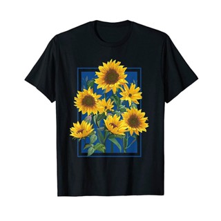 Summer Anime Kawaii Sunflower Field Gift T-Shirt Men Cotton Tshirt Tees Tops Anime Harajuk_09