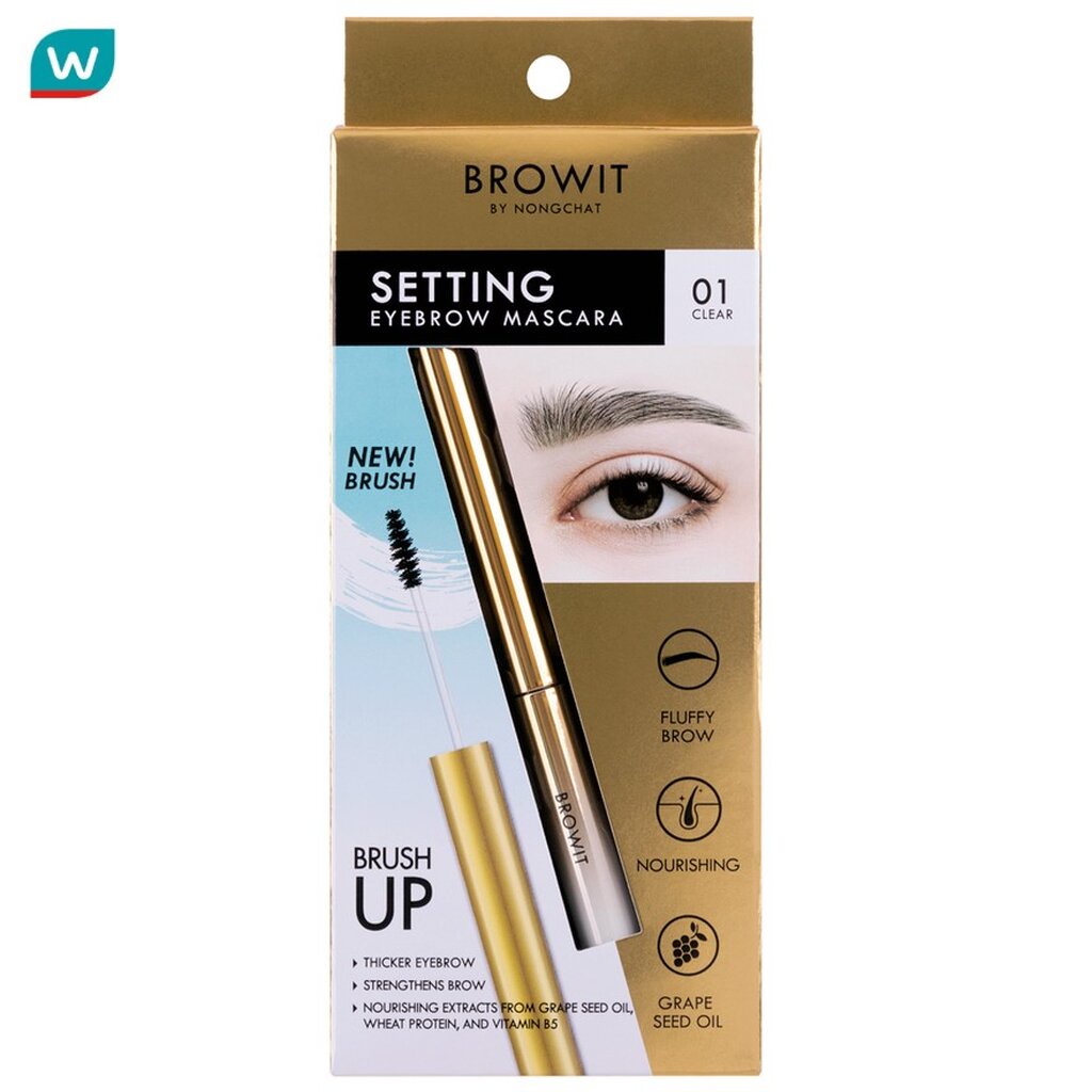 Browit บราวอิท เซ็ตติ้ง อายบราว มาสคาร่า 2ก. 01 เคลียร์