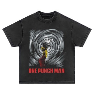 เสื้อยืด ขนาดใหญ่ พิมพ์ลาย Morale Turpitude One Punch Man สําหรับผู้ชาย | หินล้างทําความสะอาด | เสื้อยืด ขนาดใหญ่ |_07