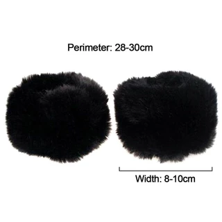 【COD】DEALIFY Faux Fur ข้อมือ Windproof สําหรับเสื้อขนสัตว์และแจ็คเก็ต Oversleeve ข้อมือ Furry ข้อมือ
