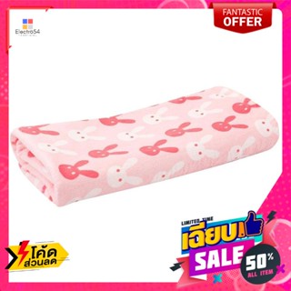 ผ้าขนหนูนาโน ขนาด 27 x 54 นิ้ว พิมพ์ลายสีชมพู Nano towel, size 27 x 54 inches, printed in pink colorผ้าขนหนู