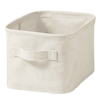 MUJI (มูจิ) กล่องเก็บของผ้าลินิน - (W18.5 × D26 × H26 cm)