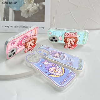 Realme C15 C25 C25S C12 C11 C2 C1 2 3 5 Pro 2021 เคสเรียวมี สำหรับ Case Cute Girl Fairy With Holder เคส เคสโทรศัพท์ เคสมือถือ Protective Shell Shockproof Casing Full Back Cover Soft Silicone Cases