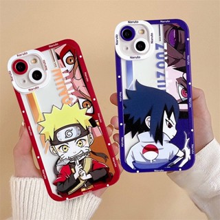 เคสโทรศัพท์มือถือแบบนิ่ม TPU กันกระแทก ลายการ์ตูนนารูโตะ Hokage Uzumaki Uchiha Sasuke สําหรับ iPhone 7Plus 8Plus 11 14 13 12 Pro Max XR X XS Max 6 6s 8 7 Plus SE 2020