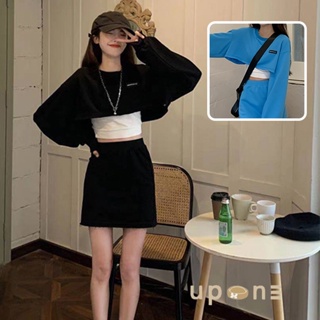 ชุดเซ็ตสไตล์สาวเกาหลี  ชุดเซ็ต2ชิ้นผญ  ชุดเซ็ต so cute  น่ารักมากๆ เสื้อครอป