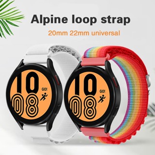 สายนาฬิกาข้อมือไนล่อน 20 มม. 22 มม. แบบเปลี่ยน สําหรับ Samsung Galaxy watch 4 5 Pro 45 มม. 40 มม. 44 มม. amazfit GTR 47 มม.