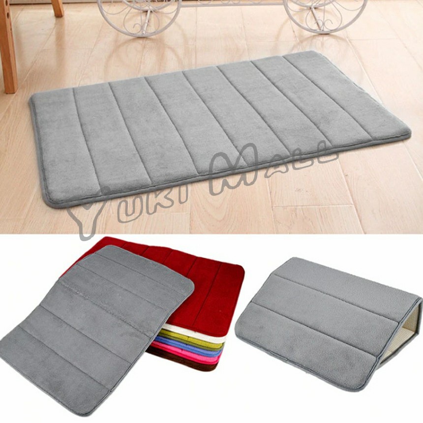 Yuki พรมเช็ดเท้า 40x60 C m เมมโมรี่โฟม พรมกันลื่น Anti-slip mat