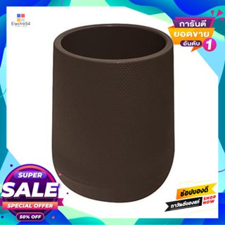 Round กระถางต้นไม้พลาสติกทรงกลม (M) รุ่น KD9975 ขนาด 13.7 นิ้ว สีเทาน้ำตาล Round Plastic Plant Pot (M) FONTE KD9975 Size