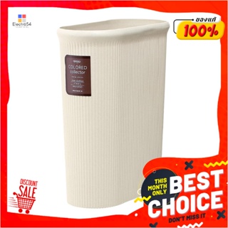 OVAL ถังขยะทรงรี LUSTROWARE 14 ลิตร สีครีมOVAL DUSTBIN LUSTROWARE 14L CREAM