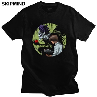 Mens T-shirt Cool Death Note Shinigami Ryuk T-shirt Men Short Sleeve Japanese Manga Anime Printed T Shirt Soft Cot_12