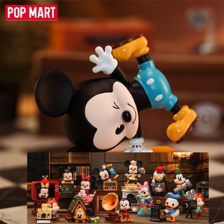 P POPMART ตุ๊กตาดิสนีย์ มิกกี้เมาส์ แนวเรโทร ของขวัญ สําหรับตกแต่ง