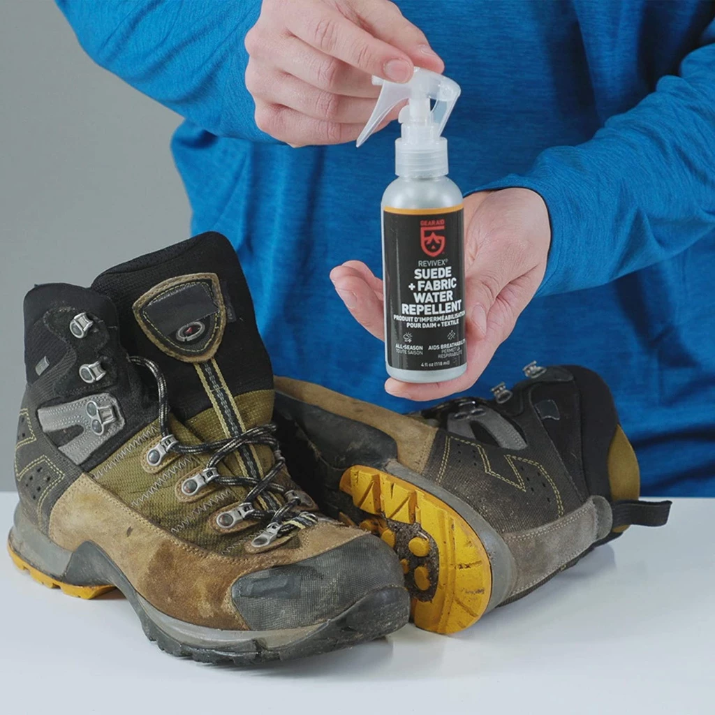 น้ำยาเคลือบกันน้ำรองเท้า Gear Aid ReviveX สำหรับวัสดุ Suede Nubuck Canvas Gore-TEX thumbnail 4