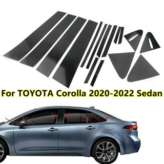 【TokTik Hot Style】ฝาครอบเสาประตูหน้าต่างรถยนต์ สําหรับ Toyota Corolla 2019-2022 16 ชิ้น ต่อชุด