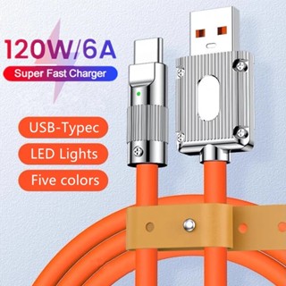 120w ชาร์จเร็ว สายชาร์จเร็วมาก สายเคเบิลซิลิโคนเหลว สายชาร์จ USB ซิลิโคนเหลว Type C สายเคเบิลข้อมูล สายเคเบิลข้อมูล TPE นุ่ม สายชาร์จข้อมูล สําหรับ Xiaomi Huawei