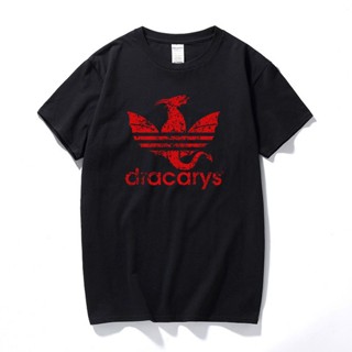 เสื้อยืดคอกลมเสื้อยืด พิมพ์ลาย Dracaryport Game of thrones สีดํา สไตล์ฮาราจูกุ แฟชั่นวินเทจ สําหรับผู้ชาย 124601S-4_07