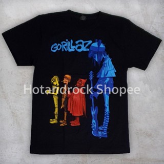 เสื้อวงสีดำ Gorillaz TDM 1841 Hotandrock