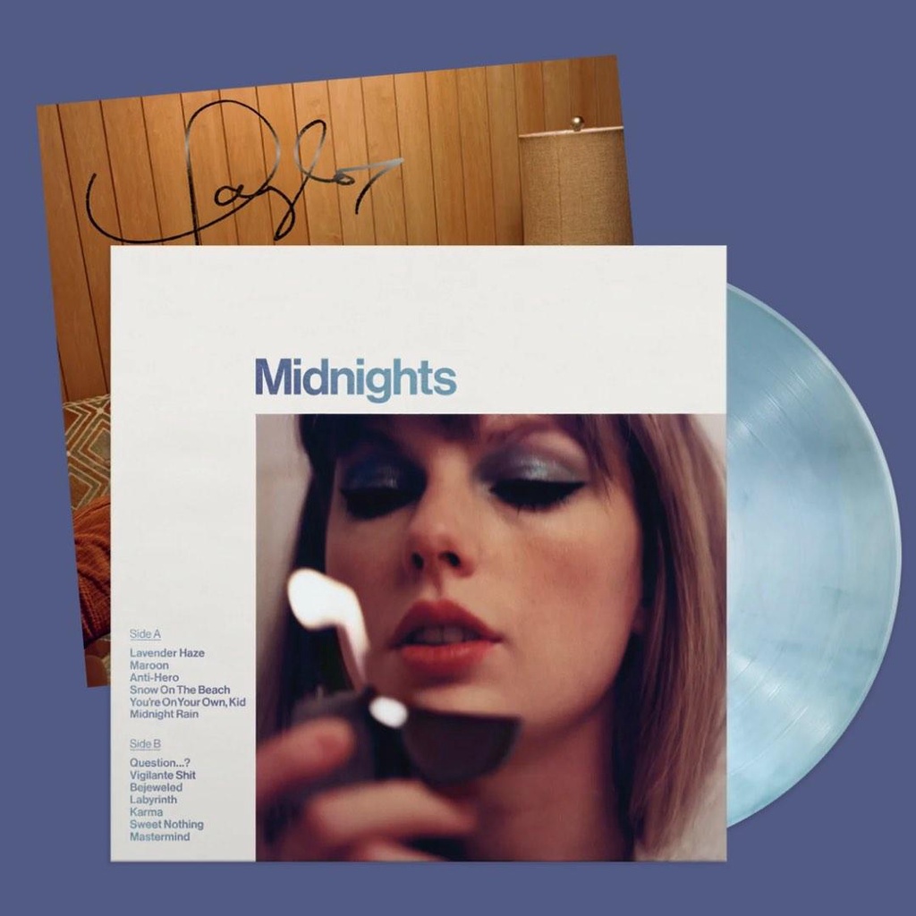 [พร้อมส่ง] แผ่นเสียง Taylor Swift - Midnights **มีลายเซ็น**