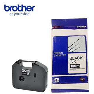 "BROTHER" TR-100BK RIBBON CASSETTE BLACK INK 100M (ผ้าหมึกปริ้นสีดำ)