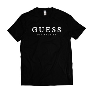 Guess เสื้อยืดแขนสั้น ผ้าฝ้าย พิมพ์ลาย แฟชั่นสําหรับผู้ชาย