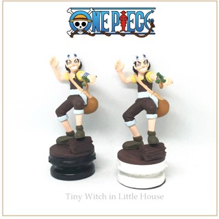 One Piece Chess วันพีชหมากรุก อุซป Usopp ( Black &amp; White ) งาน Mega House แท้จากญี่ปุ่น