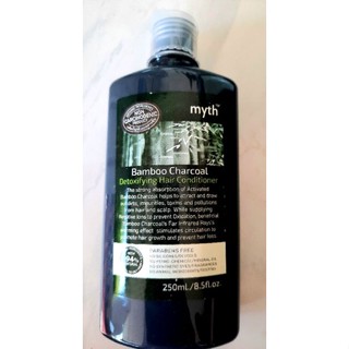 ครีมนวดผมถ่านไม้ไผ่ myth Bamboo Charcoal Detoxifying Hair Conditioner 250 ml