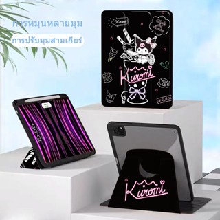 เคส iPad case หมุน 360° 7th、8th、9th แผ่นหลังอะครีลิ เคสไอแพด air4/1/2/3 10.9 AIR5 pro11 2018/20/21 GEN7 gen9 gen8/5/6